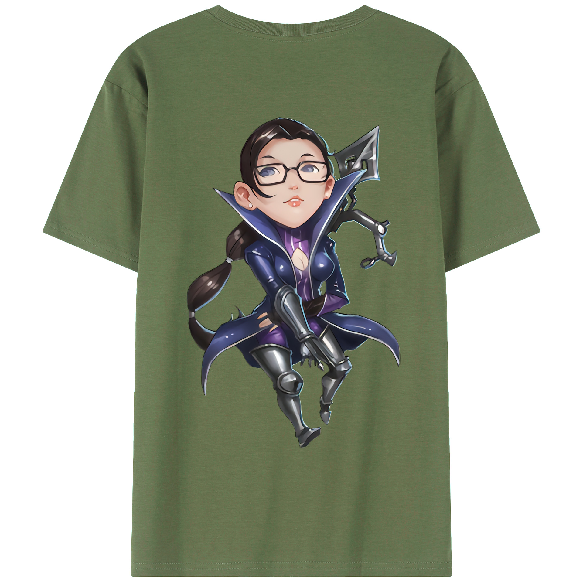 （画像用） リーグ・オブ・レジェンド League of Legends LOL 綿100％ メンズ半袖Tシャツ（バックプリント） 通気性